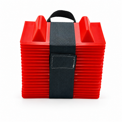 Stack of twenty 11 inch plastic corner protectors with carry strap