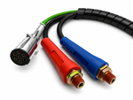 Heavy Duty 12 FT 3-in-1 Air Lines for Semi Trucks