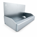 Galvanized cargo bar bracket tray with mounting back plate